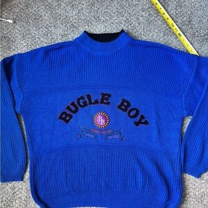 Bugle Boy Men's Royal Blue Crewneck Sweater